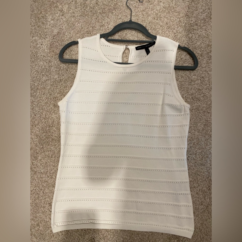 WHBM summer sweater.  White.  Small.  EUC.